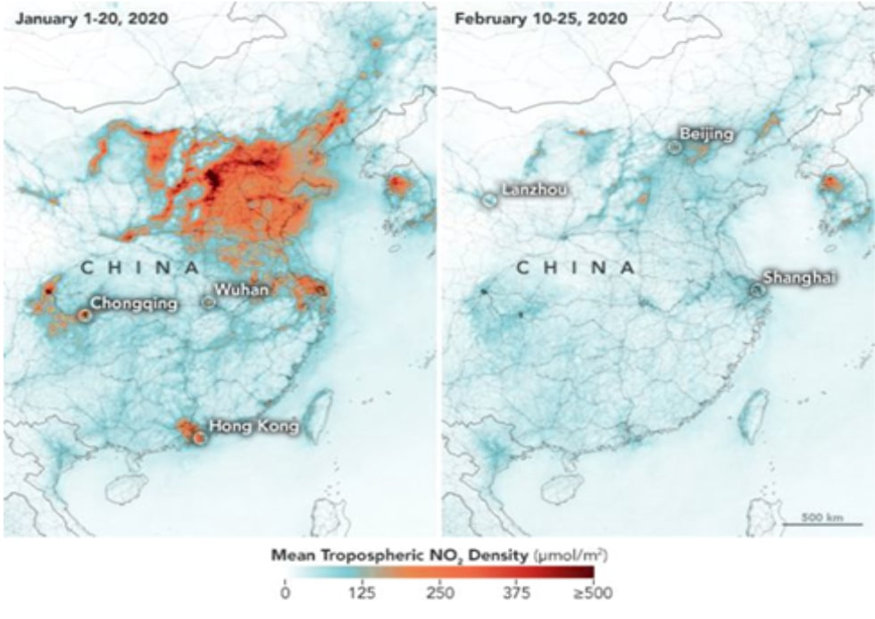 Anti-COVID-2 Measures on Global Warming