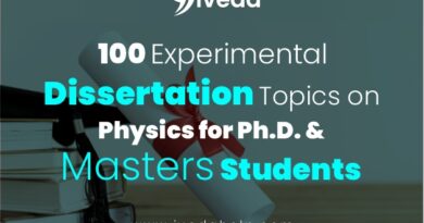 100 Experimental Dissertation Topics on Physics for Ph.D. & Masters Students