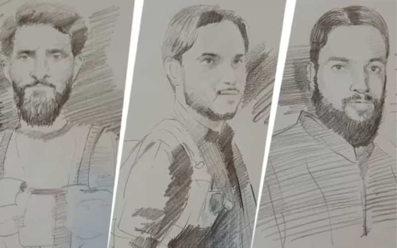 Sketches Released of Pahalgam Terror Attack Suspects